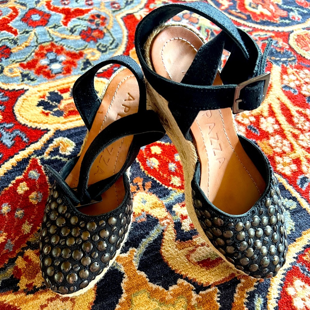 💄 NWOT! Spanish APEPAZZA ESPADRILLE PLATFORM SHOES!! Euro Sz 39